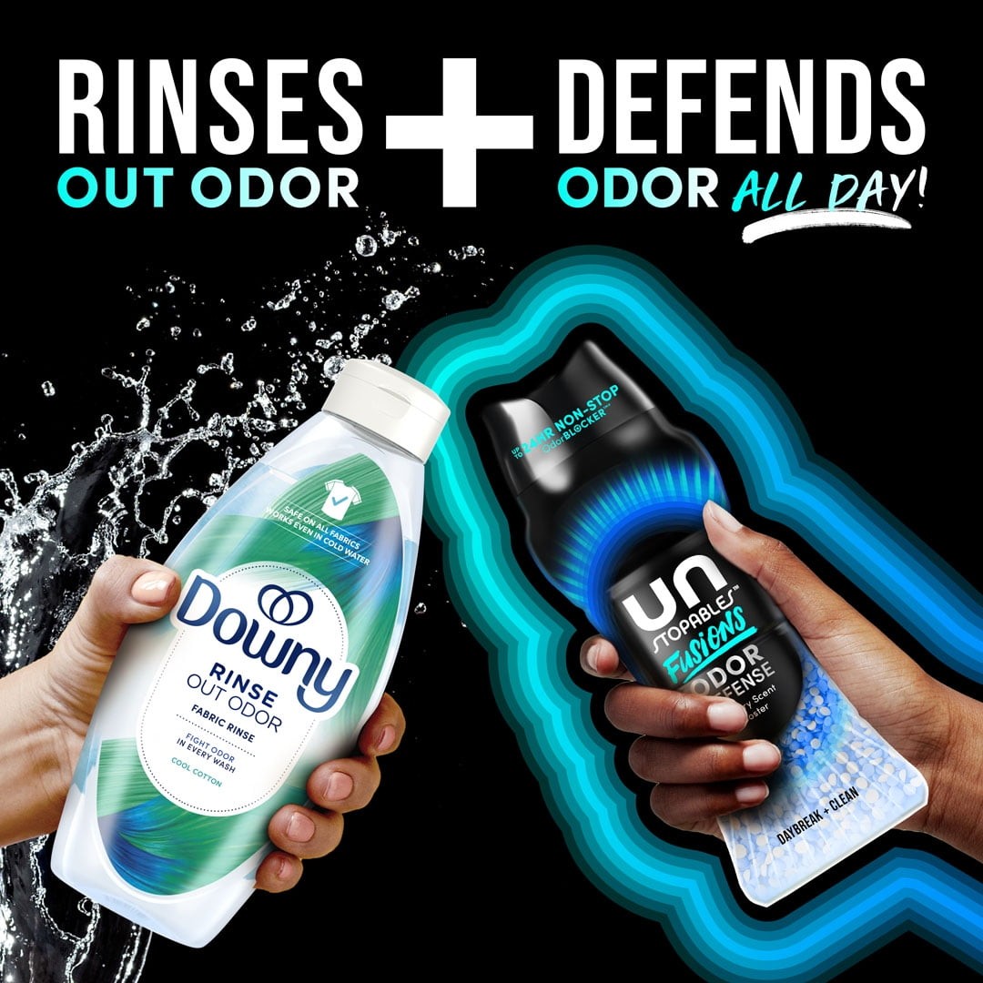 Downy Rinse Out Odor Laundry Rinse,Tackles Tough Odors and Refreshes,Cool Cotton