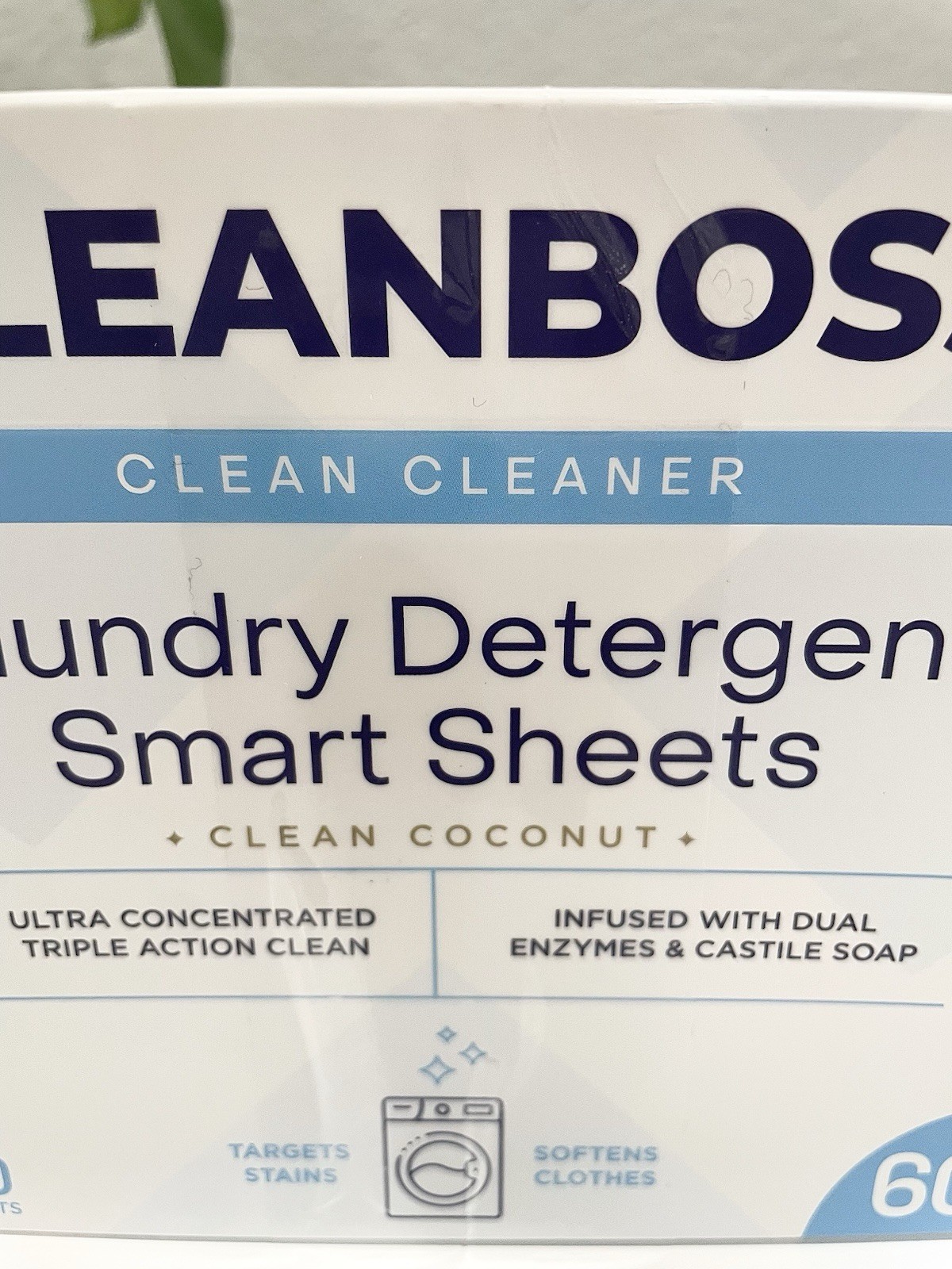 NIB 2~PACK CleanBoss Laundry Detergent Smart Sheets – 60 Sheets (120 loads) NEW!