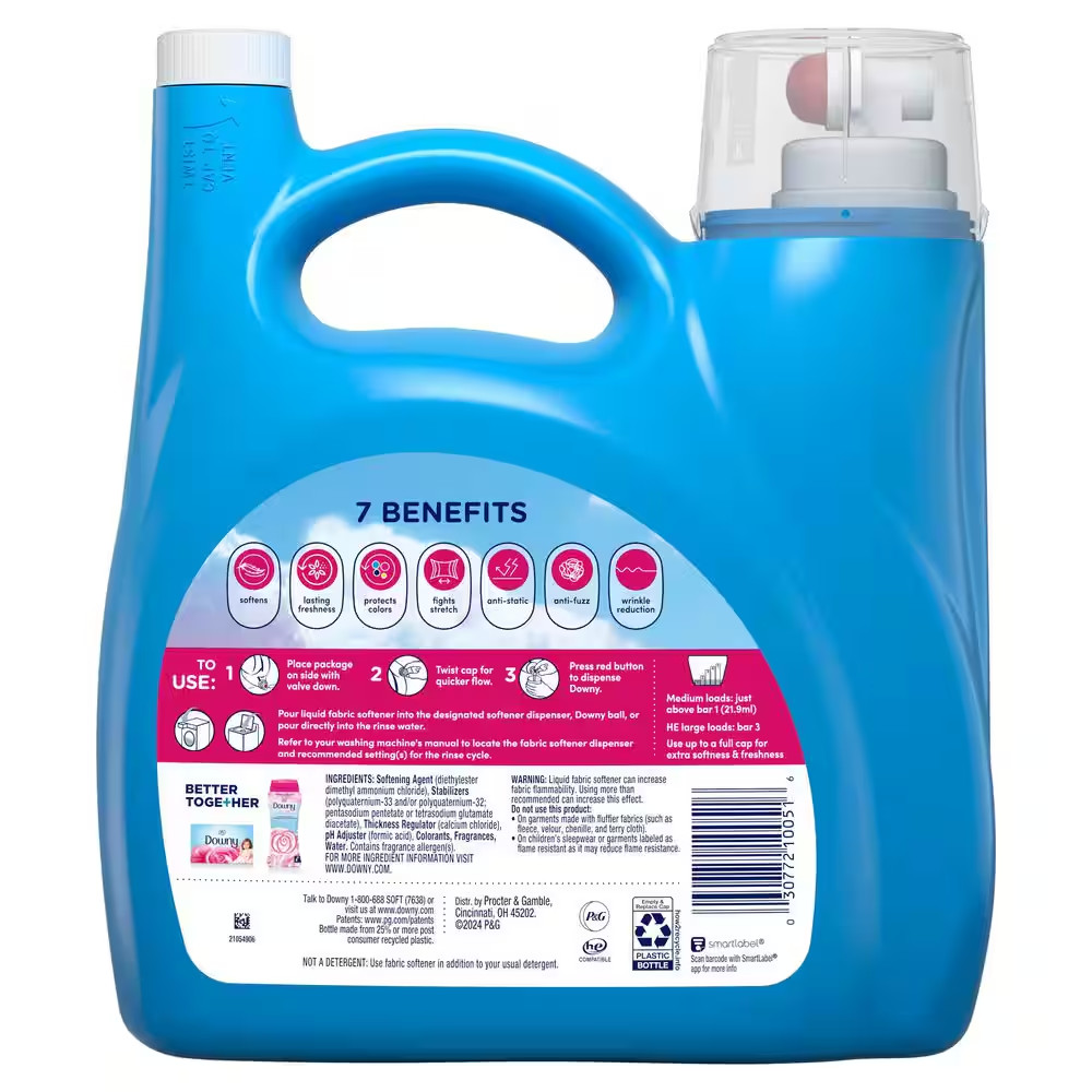 Ultra April Fresh Scent Liquid Fabric Softener, 190-Loads, 140 Fl. Oz.