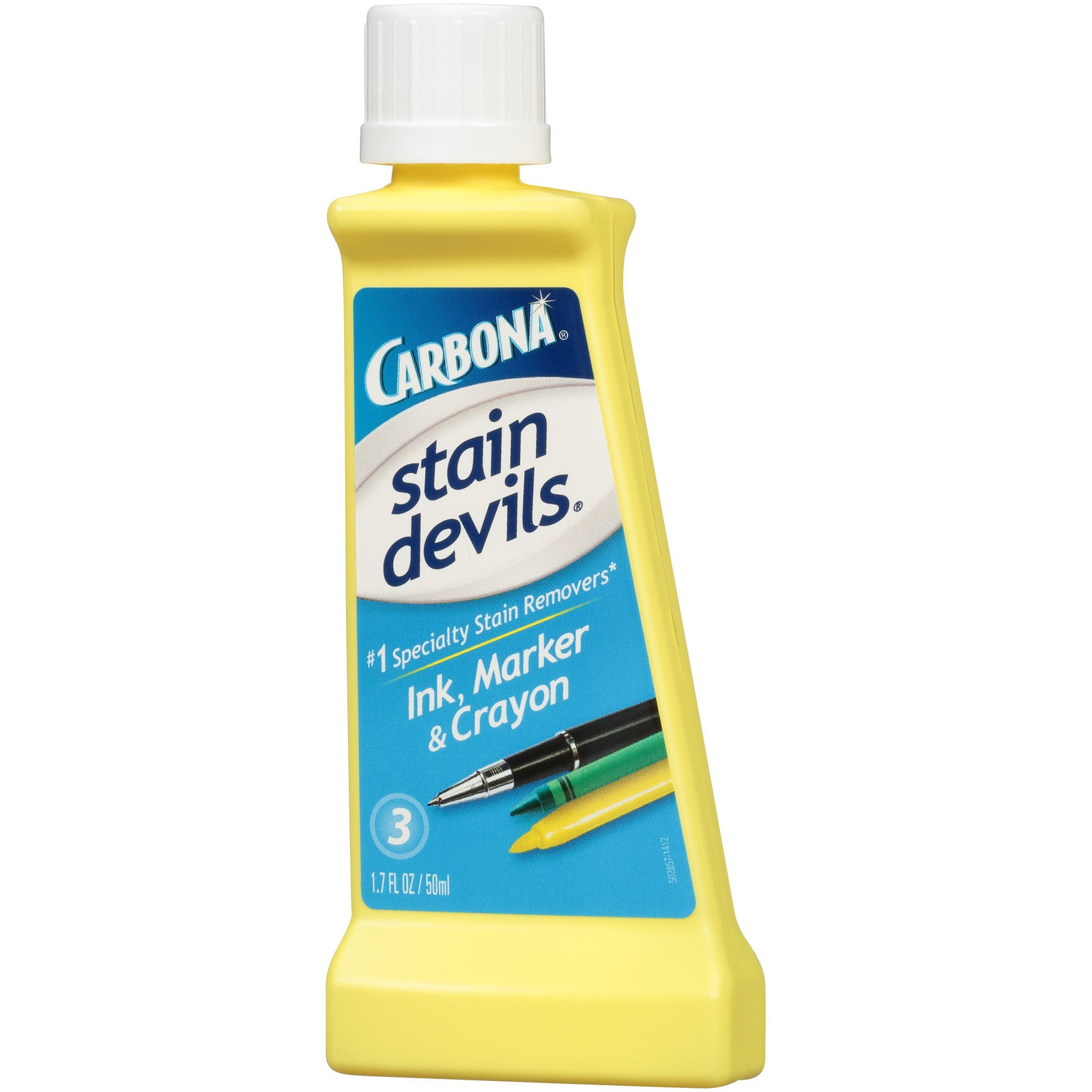 Stain Devils 3 Ink Stain Remover 1.7 fl oz for Ball Point Crayon Felt Tip