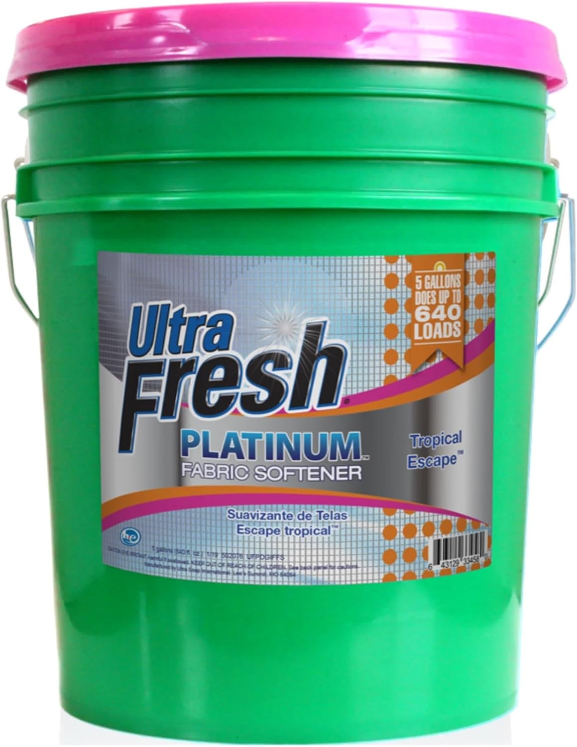 Platinum Fabric Softener Laundry up to 640 Loads Lavender 5 Gallons Fabric Odor