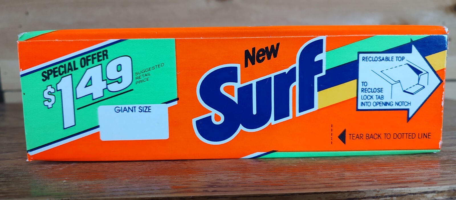 SURF Laundry Detergent Powder Soap Giant Size 42oz Sealed Vintage 1990’s