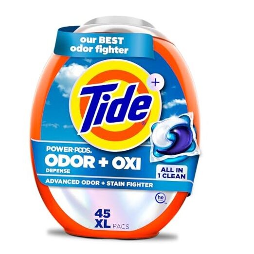 Odor Defense + Oxi Laundry Detergent Pacs Scent, 45 Count (Pack of 1) Original