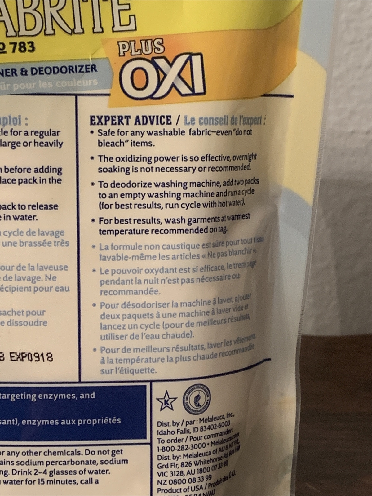 Ecosense Melabrite No.783 Laundry Whitener & Deoderizer