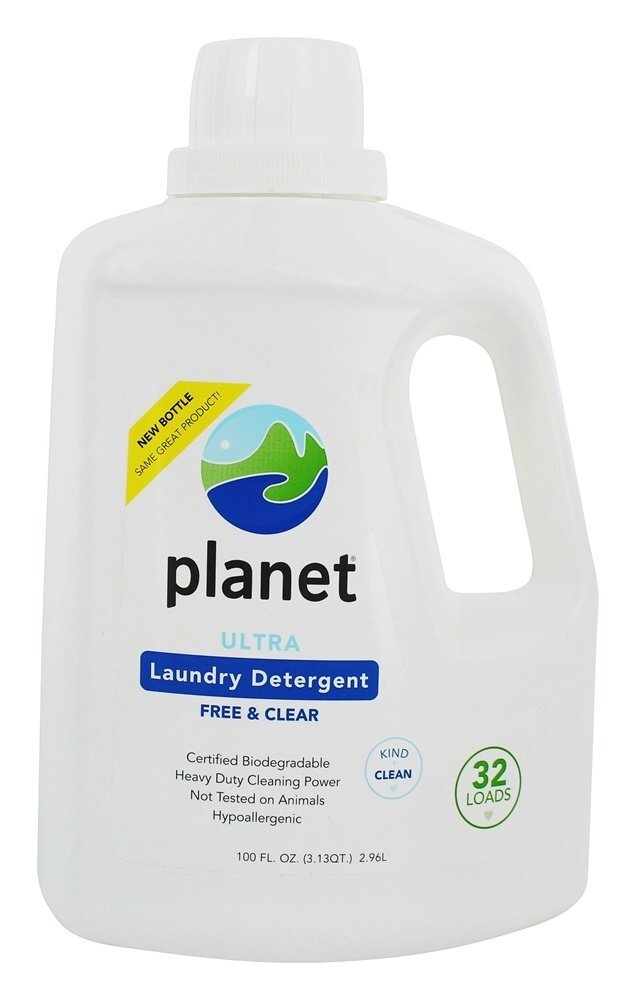 100 Fl Oz Planet Free Clear Hypoallergenic Laundry Detergent Heavy Duty Stain…