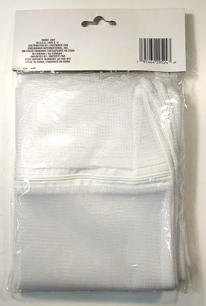 Essentials 3ct Zipper Mesh Laundry Bags 12″x15″