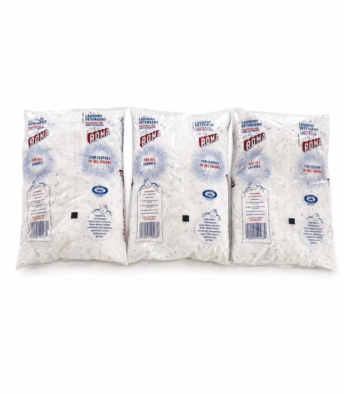 Roma Laundry Detergent powder 500g -3 Pack – Phosphate Free – Made In Mexico