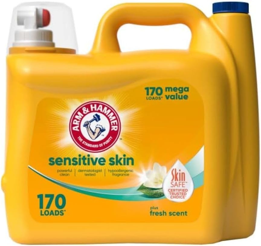 Sensitive Skin Plus Fresh Scent, 170 Loads Liquid Laundry Detergent, 170 Fl oz