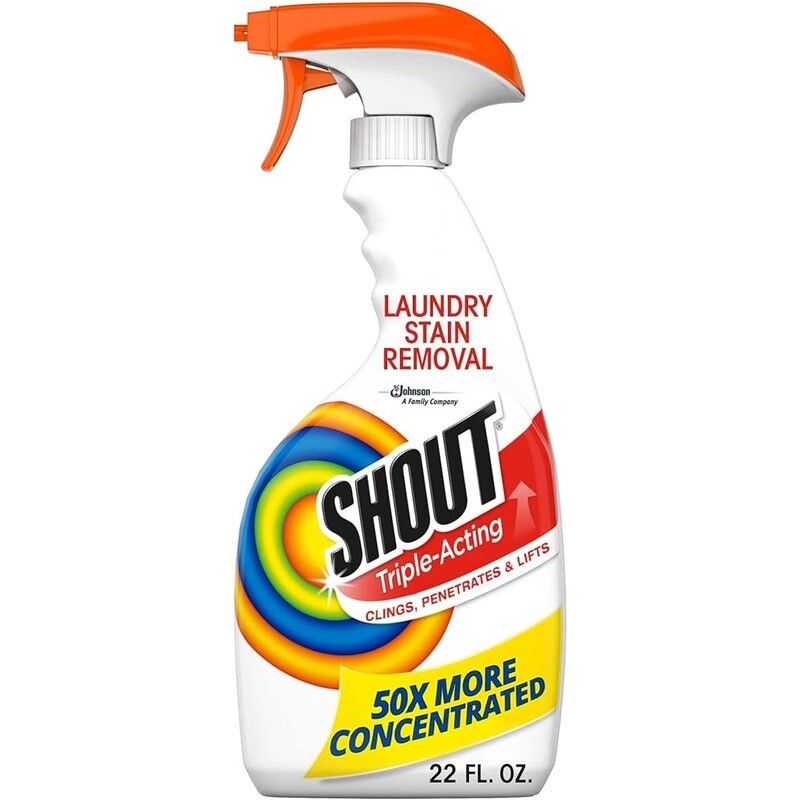 Laundry Stain Remover Spray Enzyme Formula Clings Penetrates Lifts 22oz New