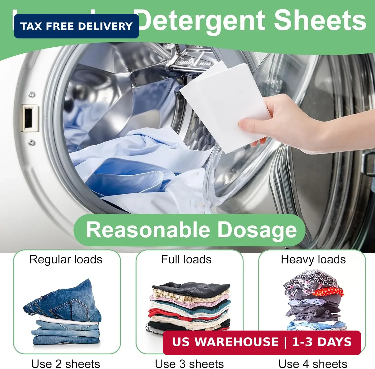 Loopeer 600 Loads Laundry Detergent Sheets Bulk No Leak Laundry Soap Sheets Anti