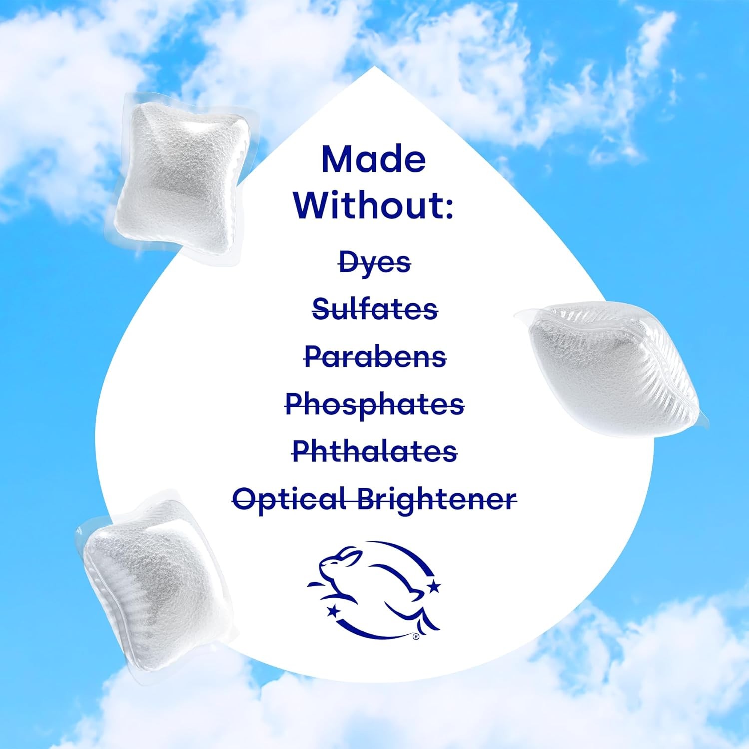 Fabric Softener Pods Crisp Breeze 64 Count Laundry Softener For Soft & Fluffy