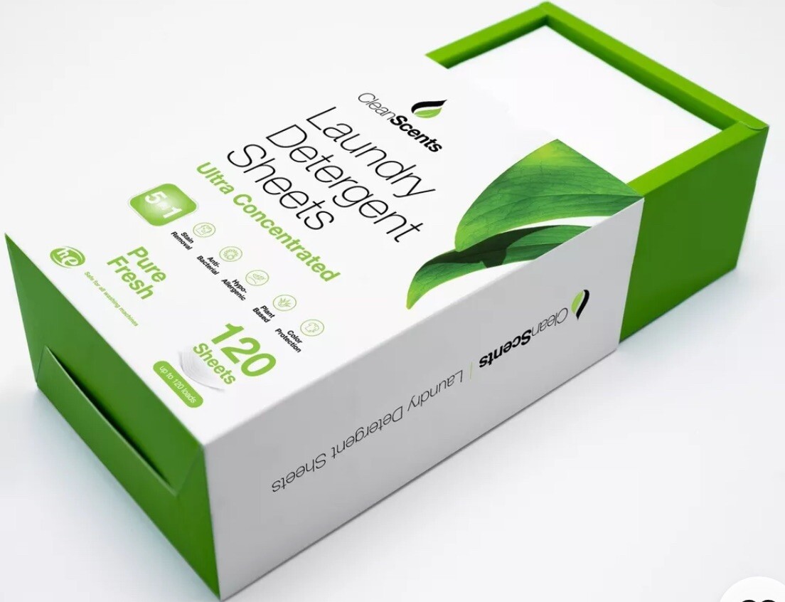 Cleanscents 5in1 Pure Fresh Laundry Detergent 120 Sheets