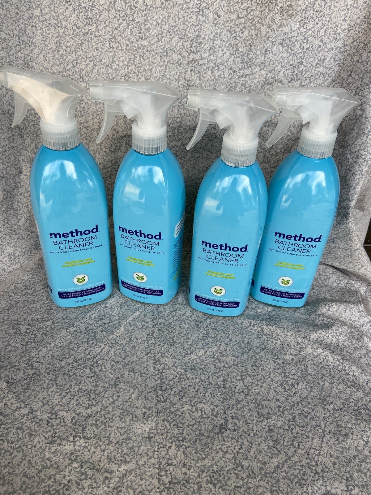 Method Bathroom Tub & Tile Cleaner, Eucalyptus Mint, 28 oz (Pack of 4) New