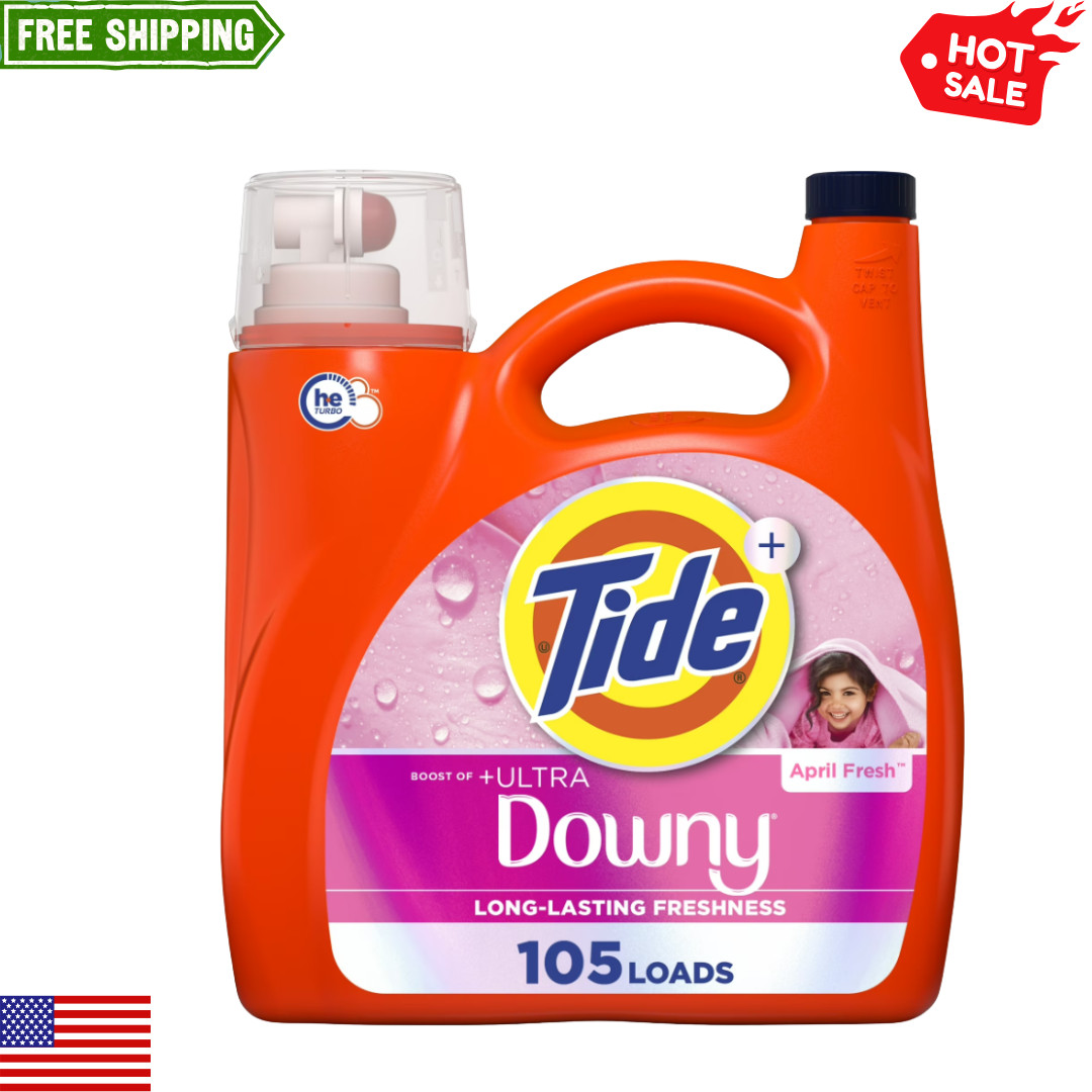 Tide Plus a Boost of Ultra Downy April Fresh Scent 148 fl oz 105 Loads