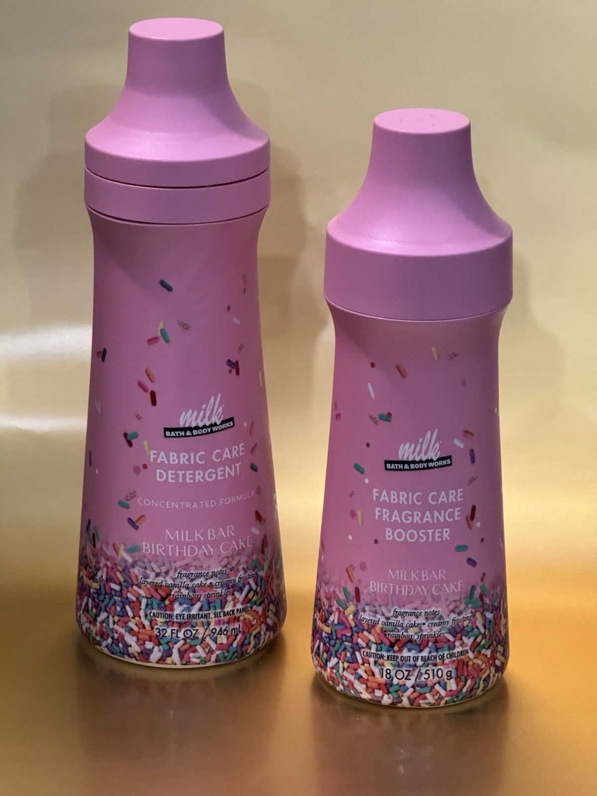 Bath & Body Works Birthday cake Milk Bar Laundry Detergent + Booster SET