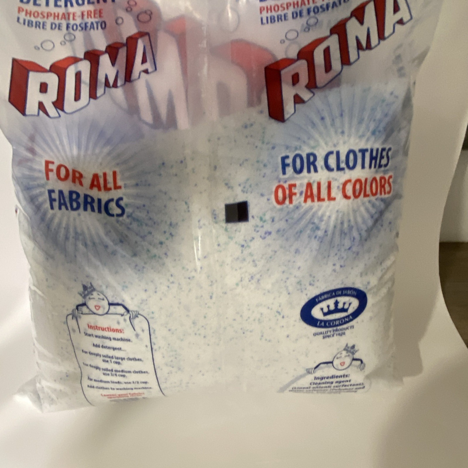 Roma Phosphate-Free Laundry Detergent Powder for Washing Machine, 5 kg