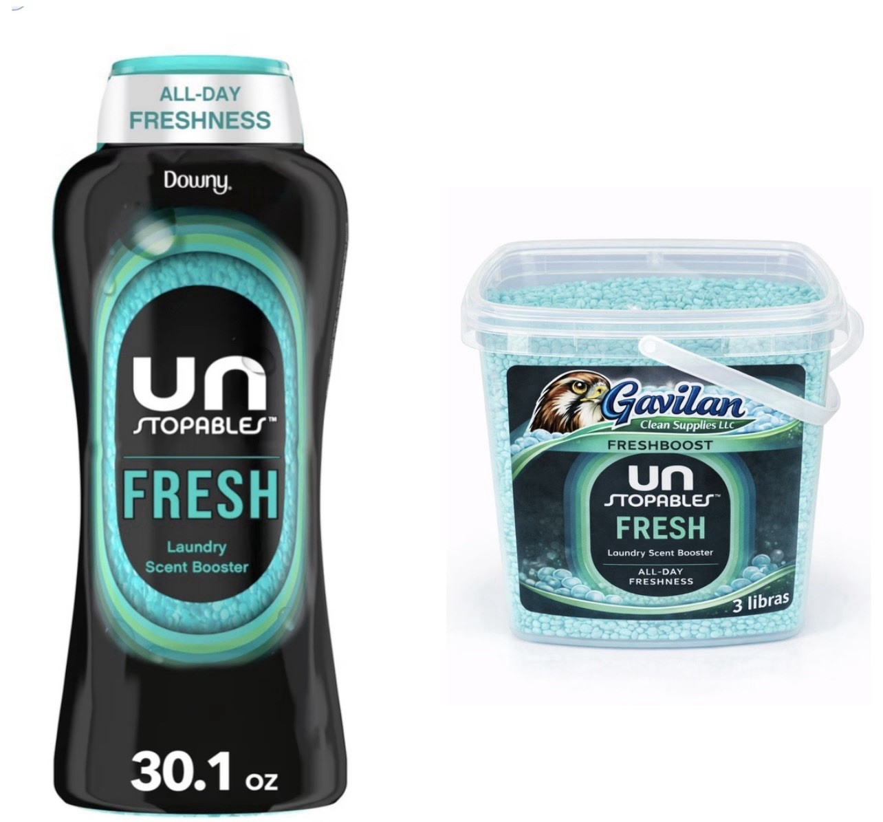 Downy & Gavilan Laundry Scent Booster Beads Odor Defense Freshness 30.1oz 3lb