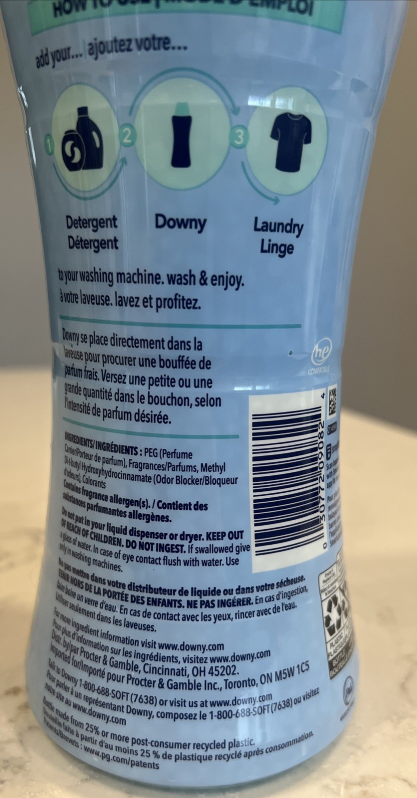 Downy Cool Cotton In Wash Scent Booster Easy Twist-off Cap 13.4oz