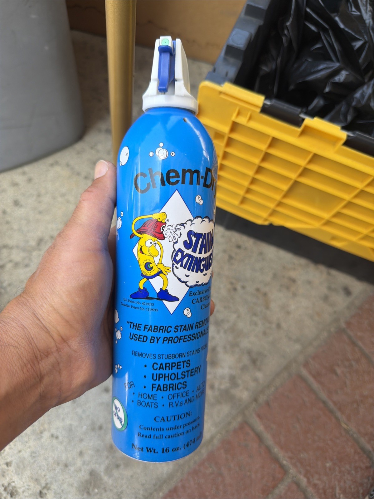 Vintage Chem Dry Stain Extinguisher 16oz Carpet Cleaner RARE!! Pretty Full 🔥