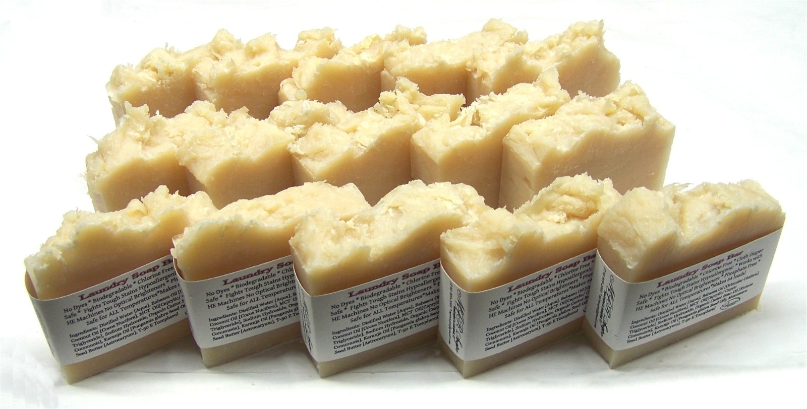 Laundry Bar Soap-For DIY laundry powder-Fantastic on dirt & grease! by MJR Soaps