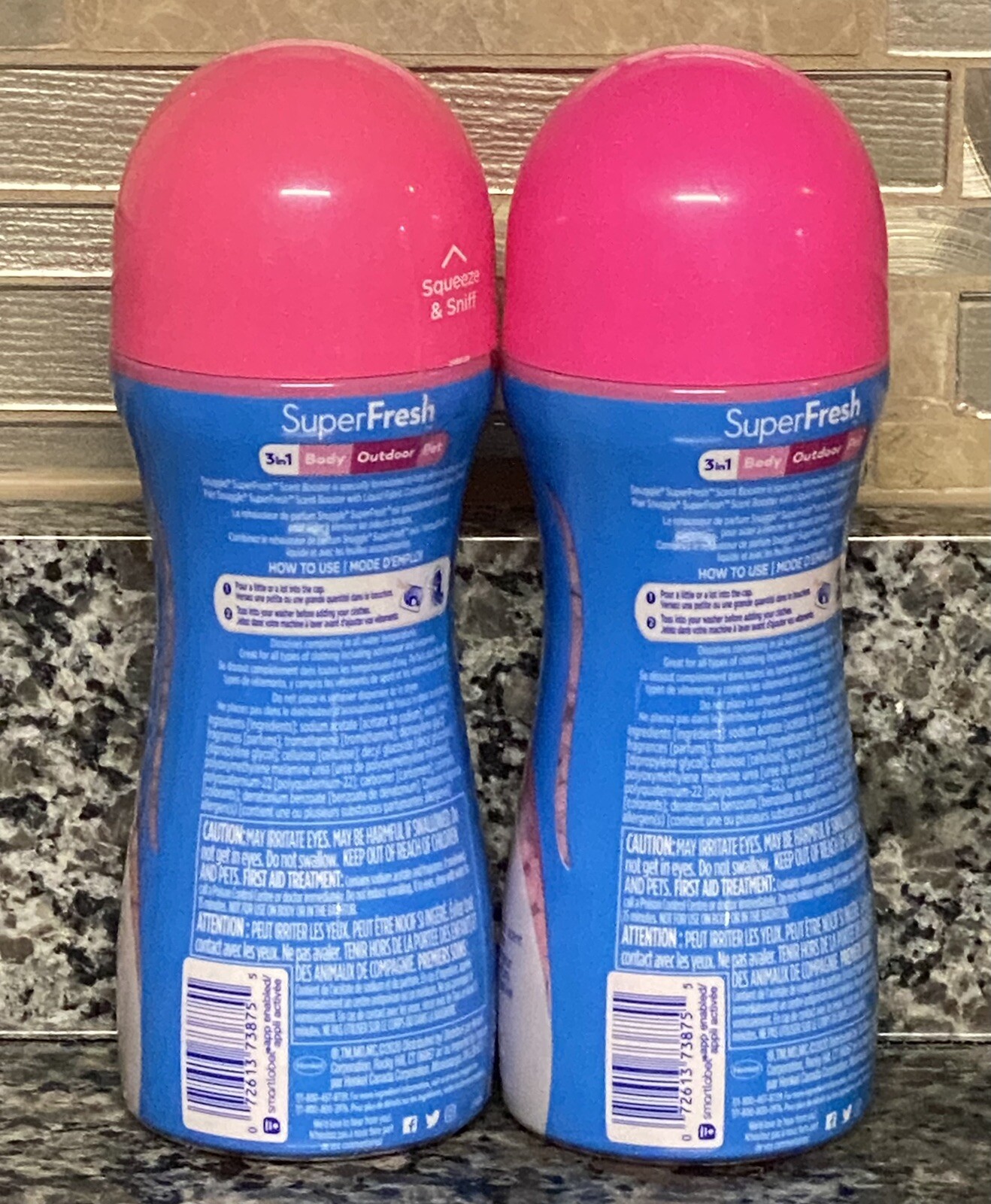 (2) Snuggle super fresh Spring Burst In-Wash Scent Booster Beads Laundry 9 oz
