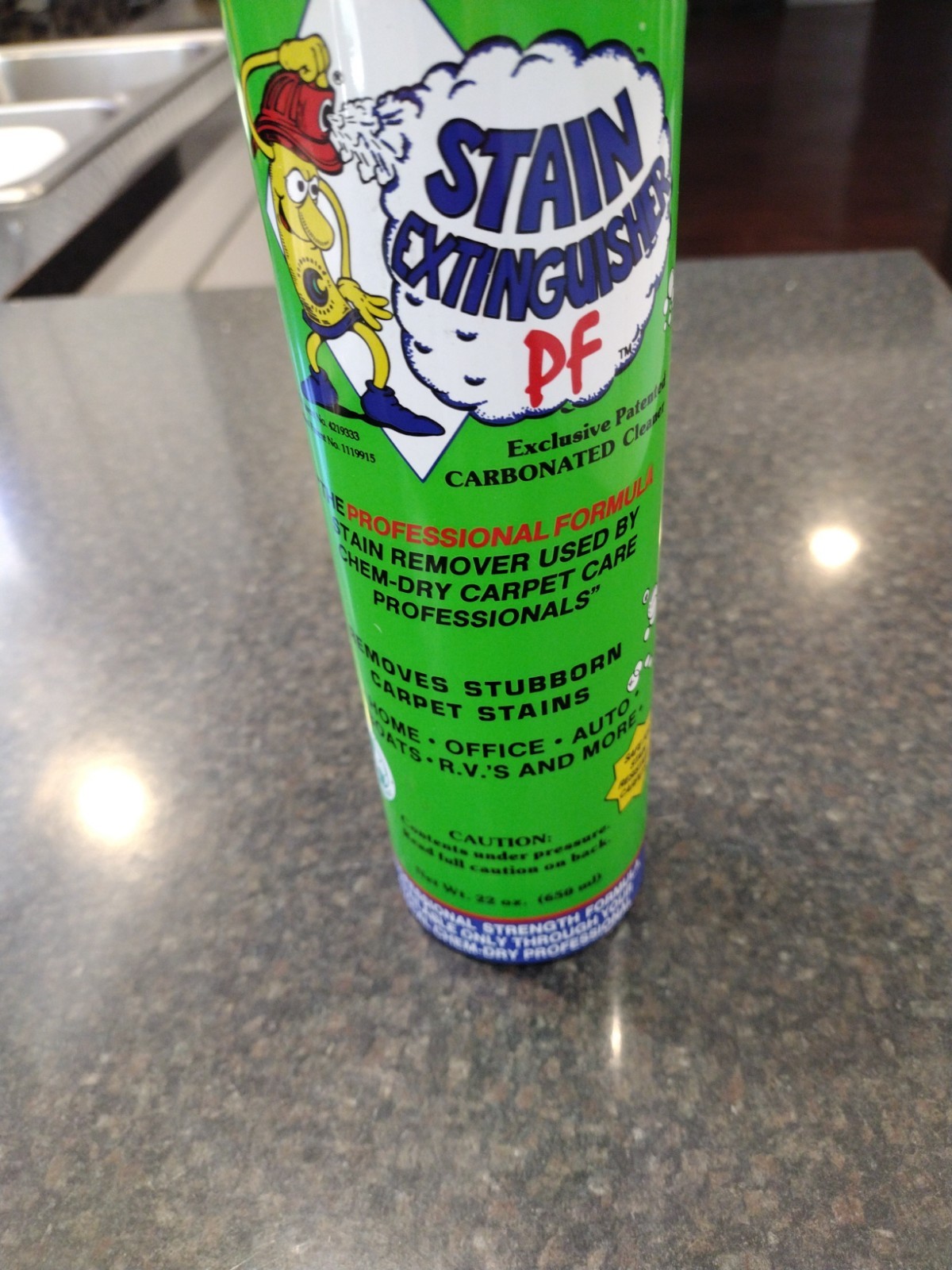 Vintage Chem Dry Stain Extinguisher 22oz Big Carpet Cleaner RARE!! 95% Full