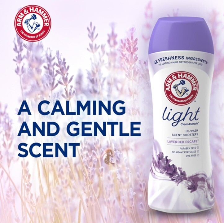 2-Pack Arm & Hammer Light In-Wash Scent Boosters Lavender Escape, 24oz Each