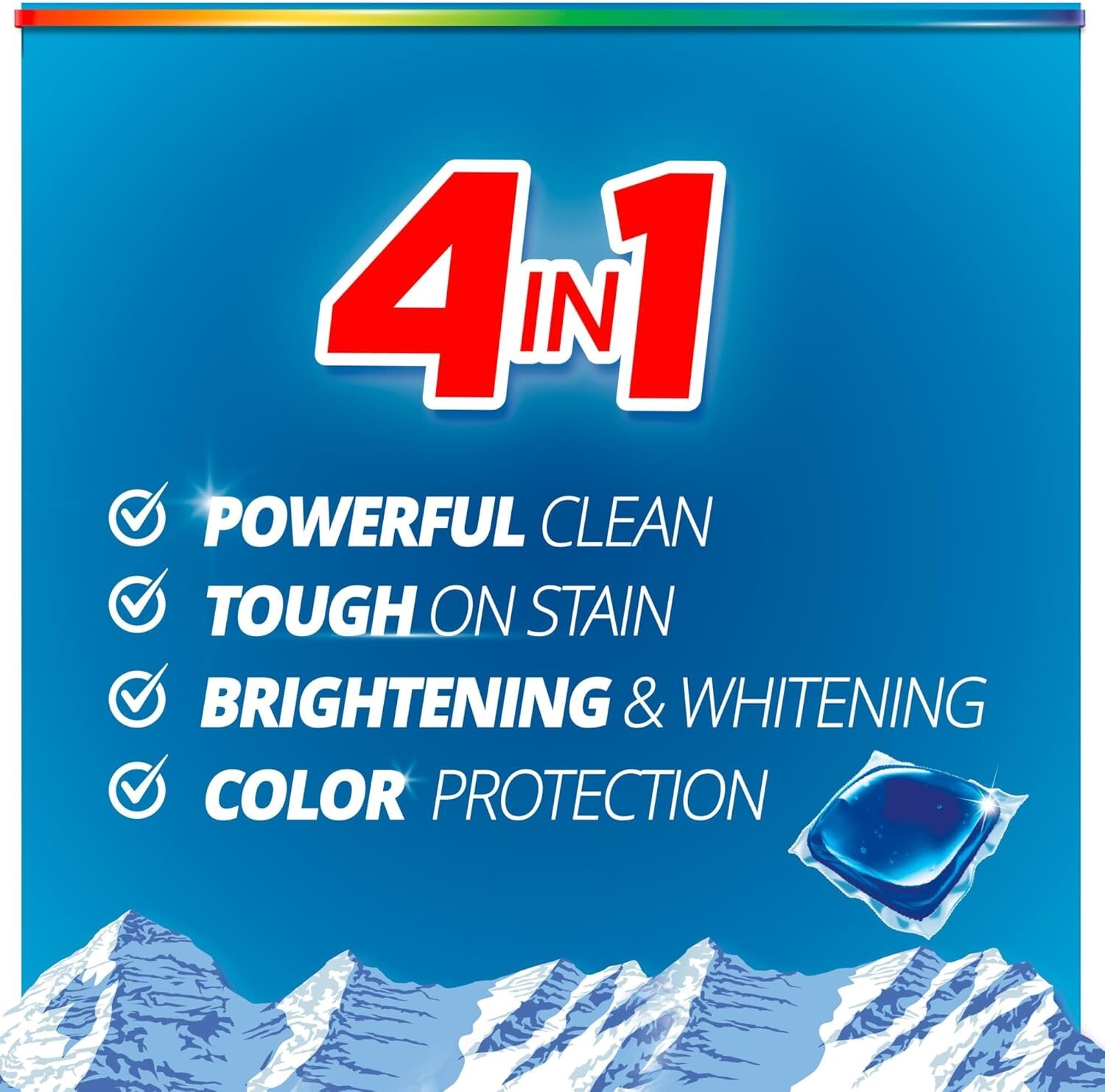 Purex 4-in-1 Laundry Detergent Pacs, Fresh Mountain Breeze, 66 Packs