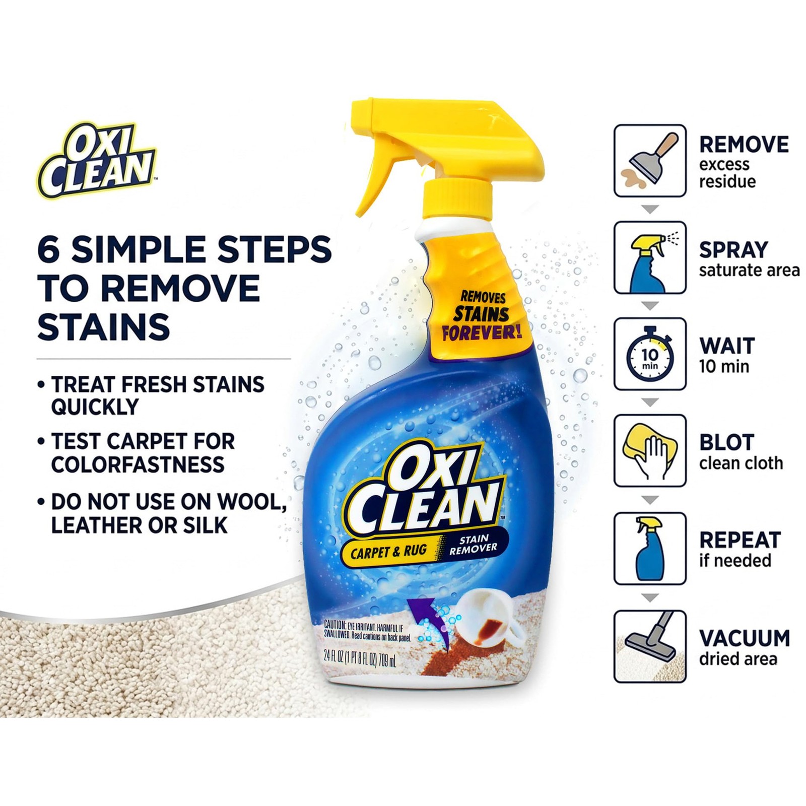 OxiClean Carpet Stain Remover – 24oz