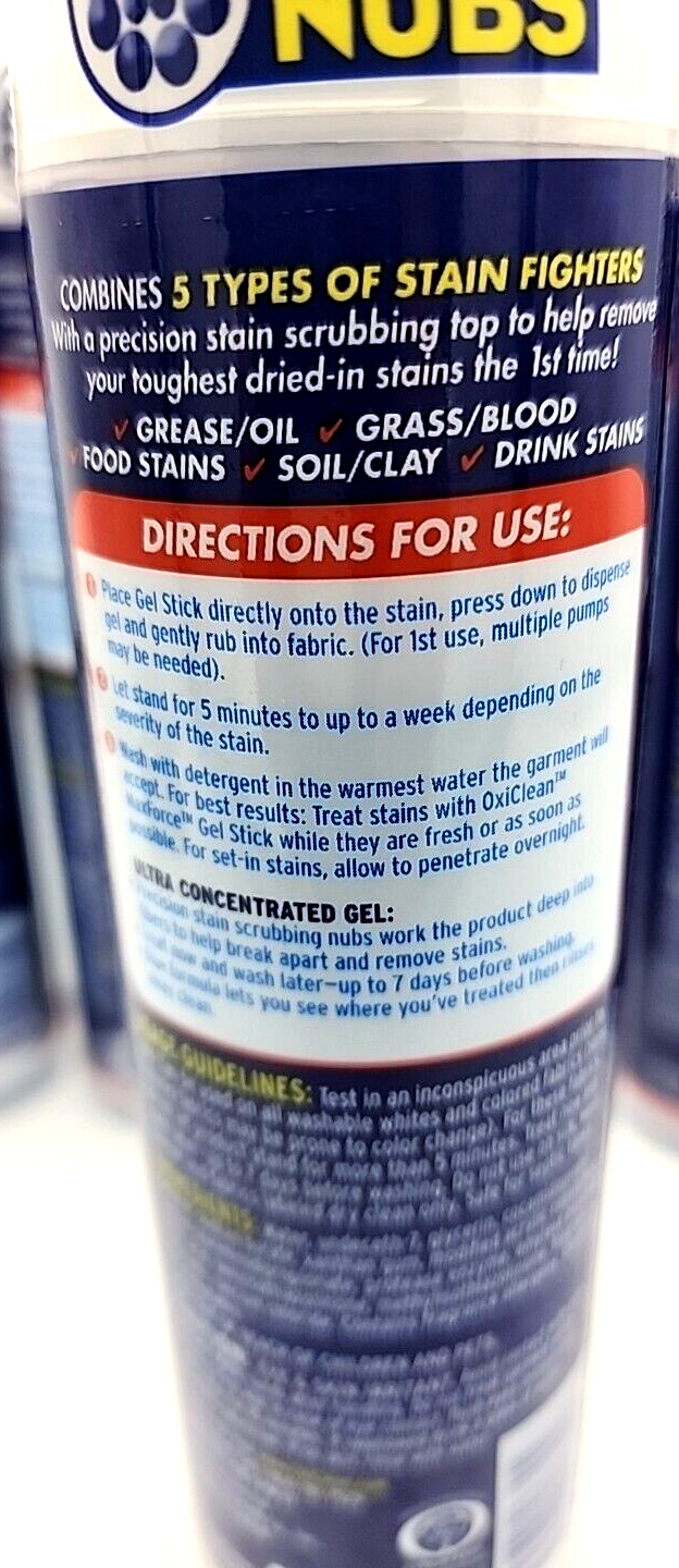 5 Pack Oxiclean Max Force Gel Stick 6.2 Ounce New.