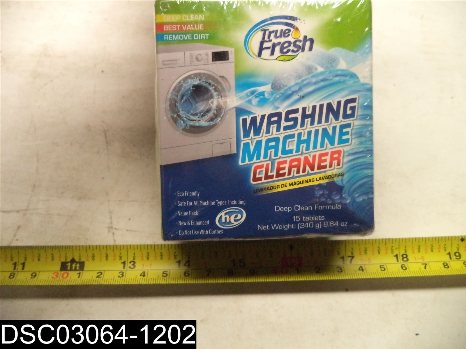 Qty = 1 Box of 15: True Fresh Washing Machine Cleaner Safe for HE B086MLZW1S