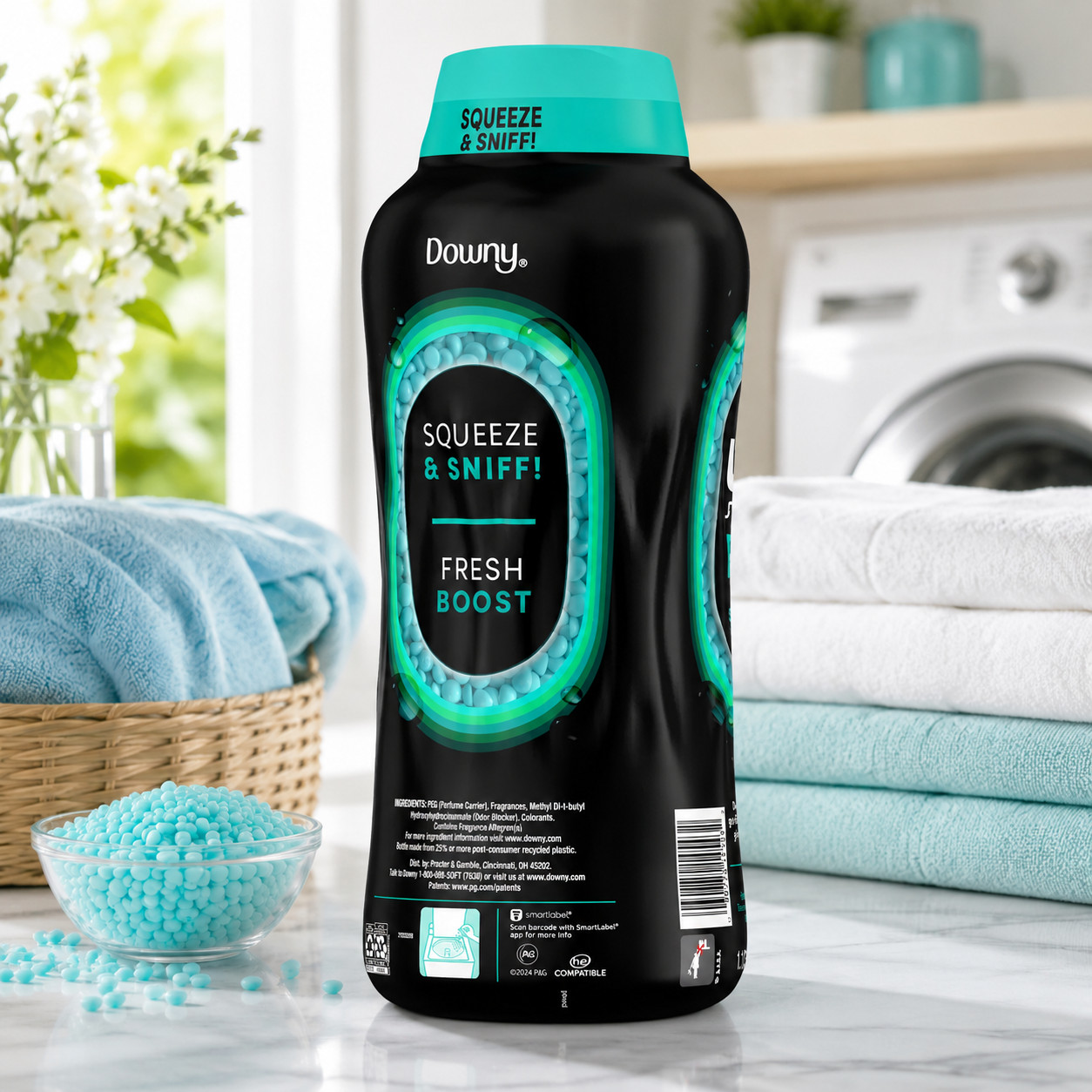 Downy Unstopables In-Wash Scent Booster Beads, Fresh (39.9 oz)