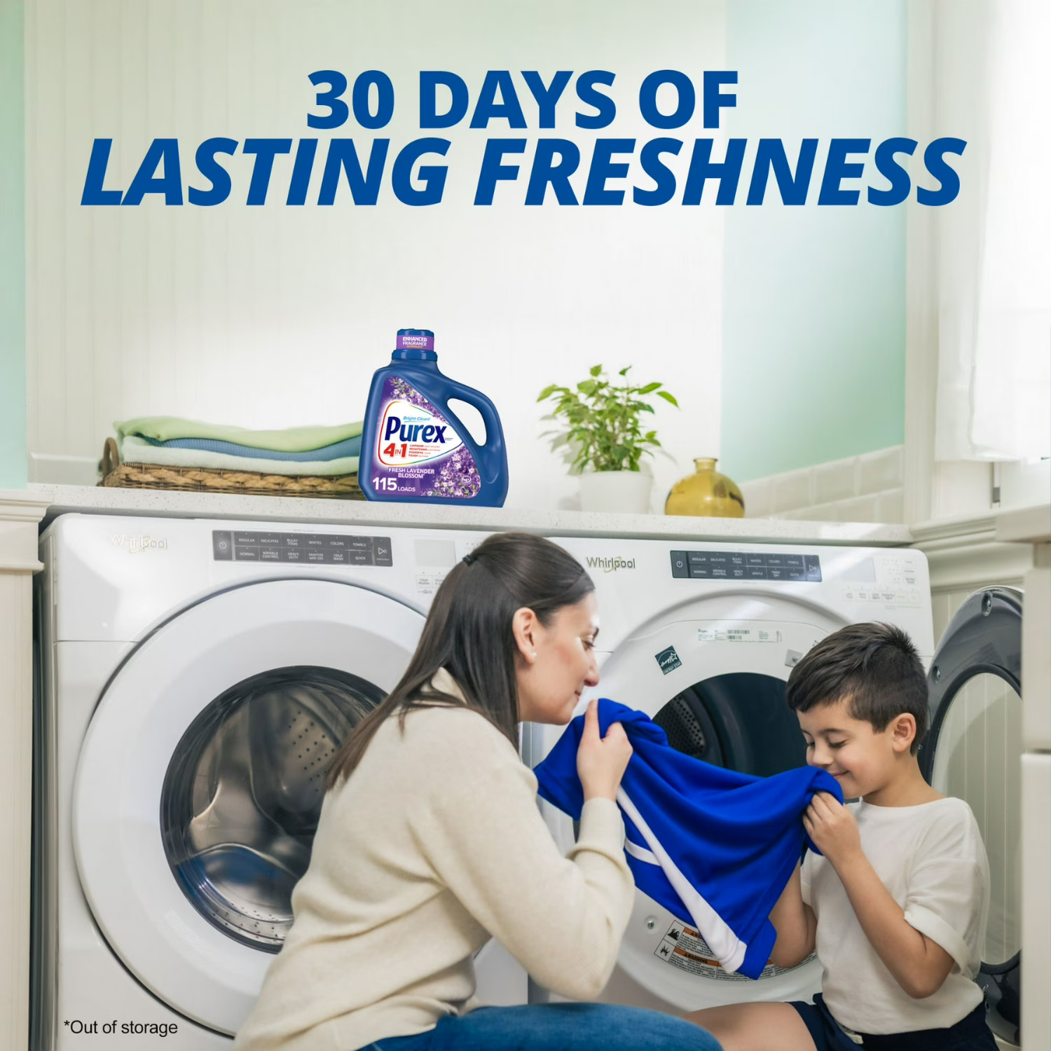 4 Pack Purex Liquid Laundry Detergent Fresh Lavender Fields 150 fl oz 115 Loads