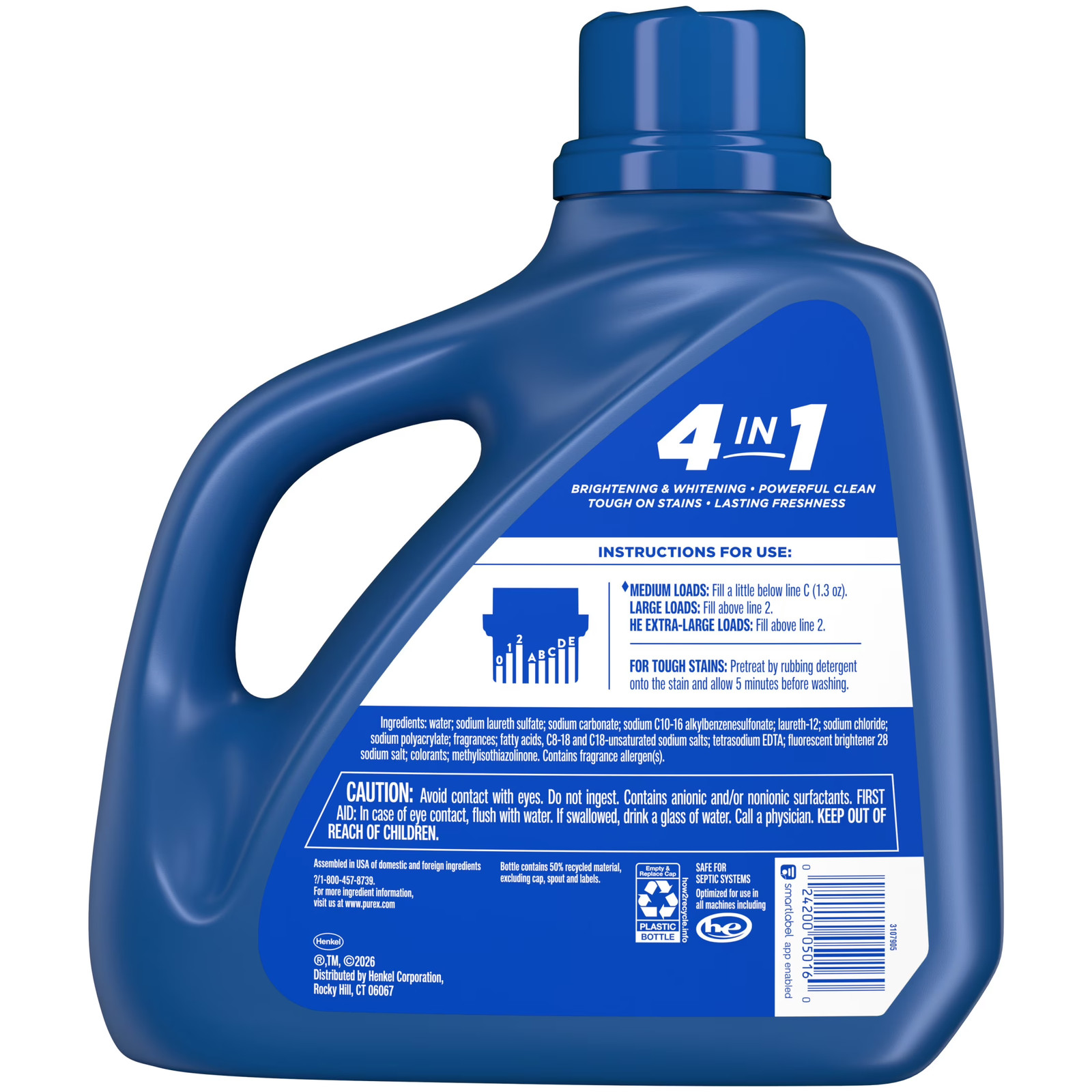 Fresh Mountain Breeze Liquid Detergent, 150 fl oz, 115 loads