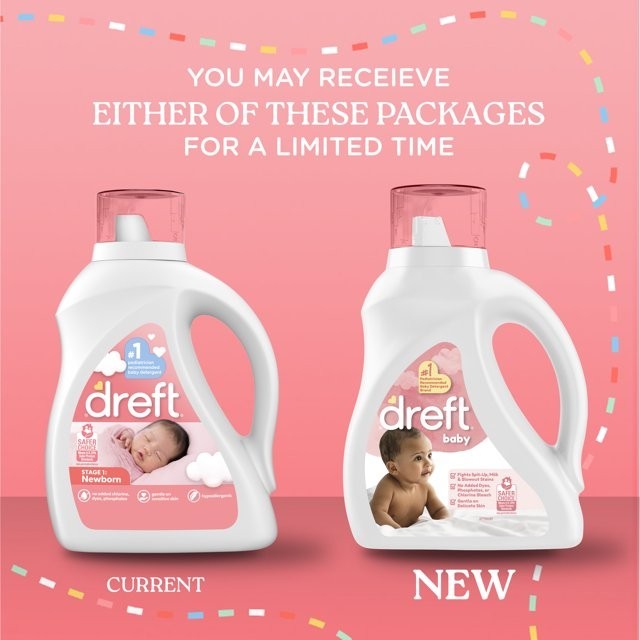 Dreft Baby Liquid Laundry Detergent, City Flower Baby Scent, 84 Fl Oz, 64 Loads