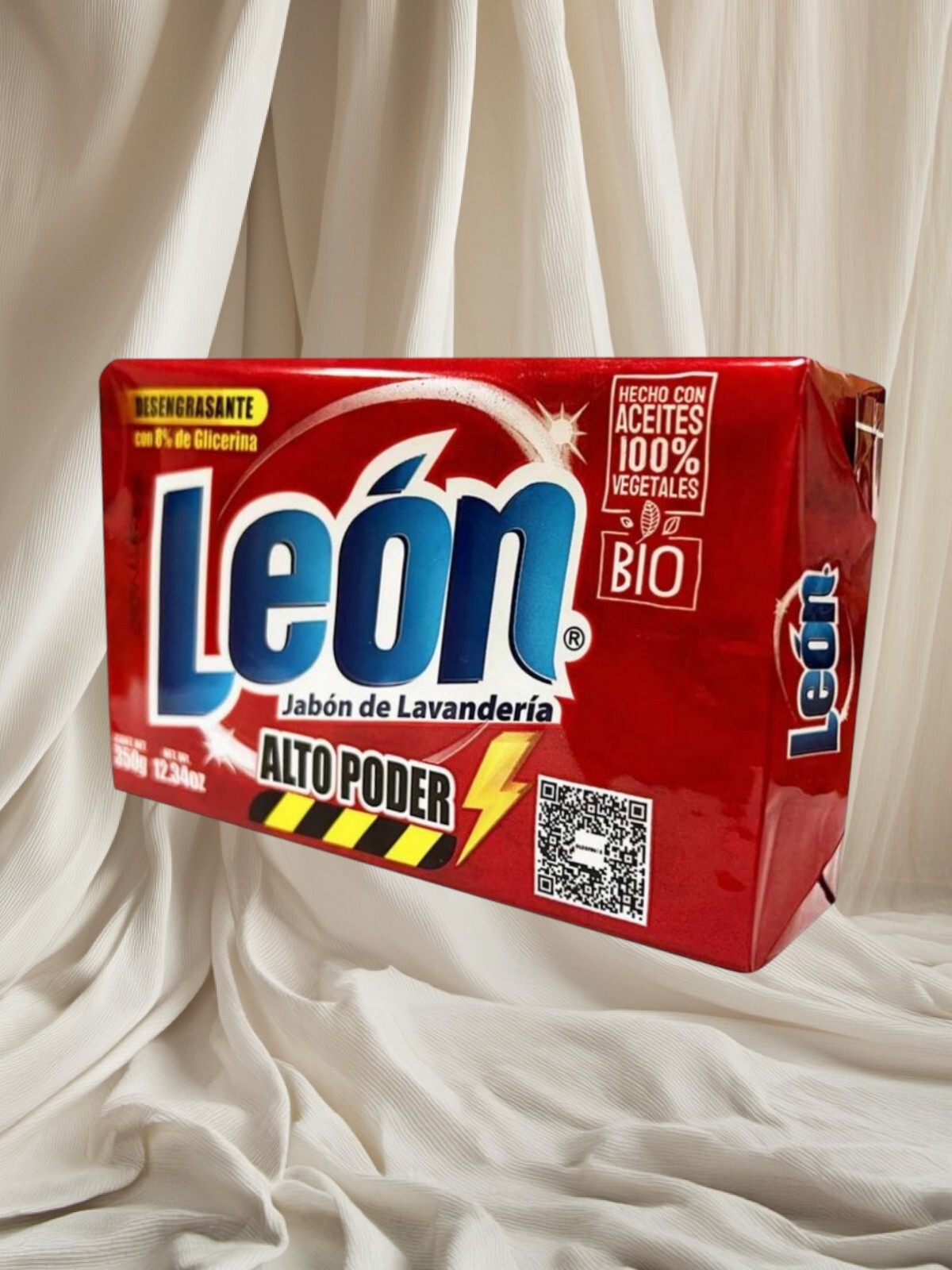 Leon Altopoder Detergente Barra Lavar 💯%🇲🇽 350g /Leon Laundry Soap Bar 12oz