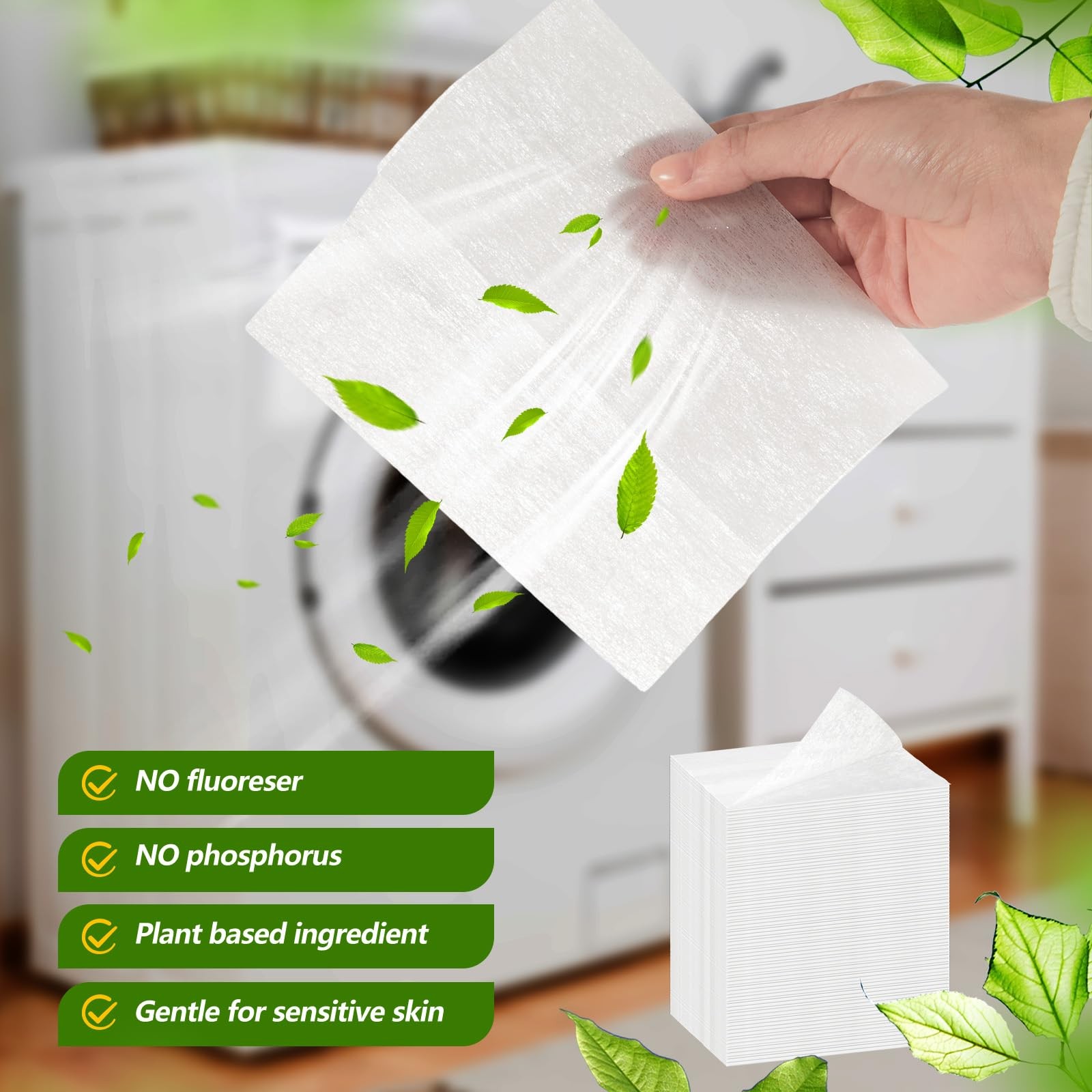 600 Count Dryer Sheets Bulk Fabric Softener Unscented Dryer Sheets Naturally …