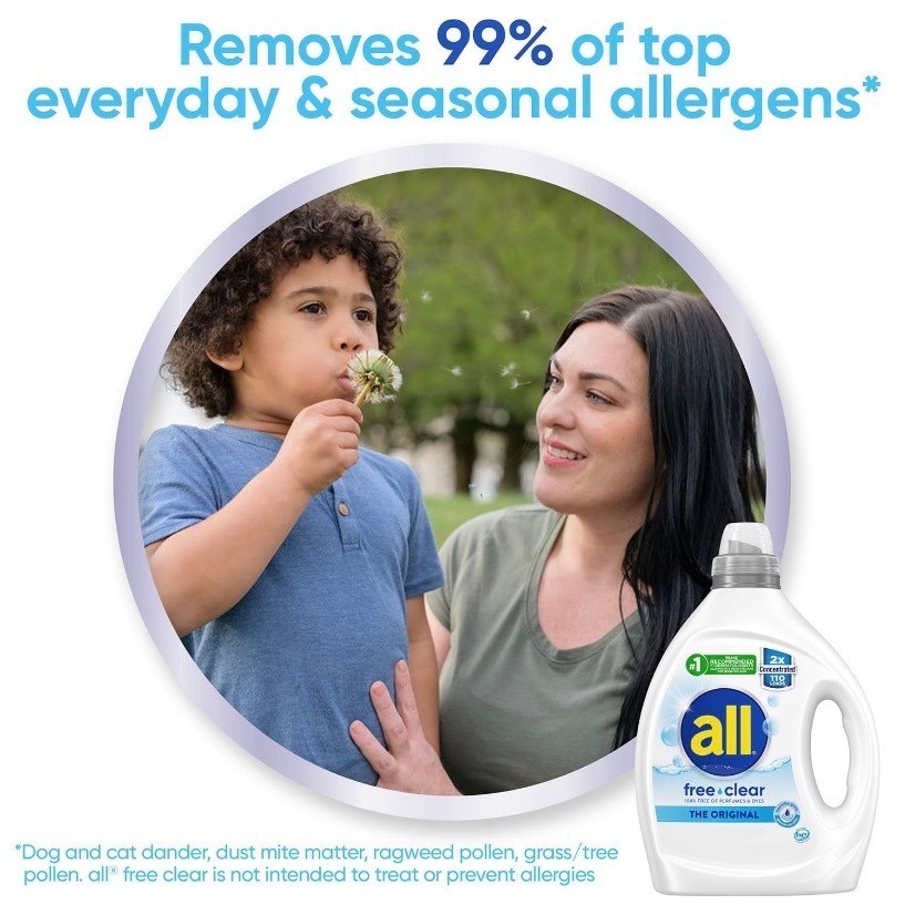 All Free Clear MIGHTY PACS Laundry Detergent Pacs Original 120ct Gentle Clean