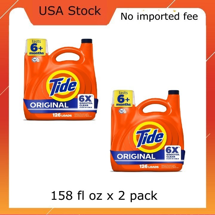 Tide Laundry Detergent Liquid with 6X Boosted Cleaning Power, Original Scent