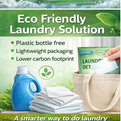 3 Pack Laundry Detergent Sheets Eco Friendly Quick Dissolve Travel Wash 60 Loads