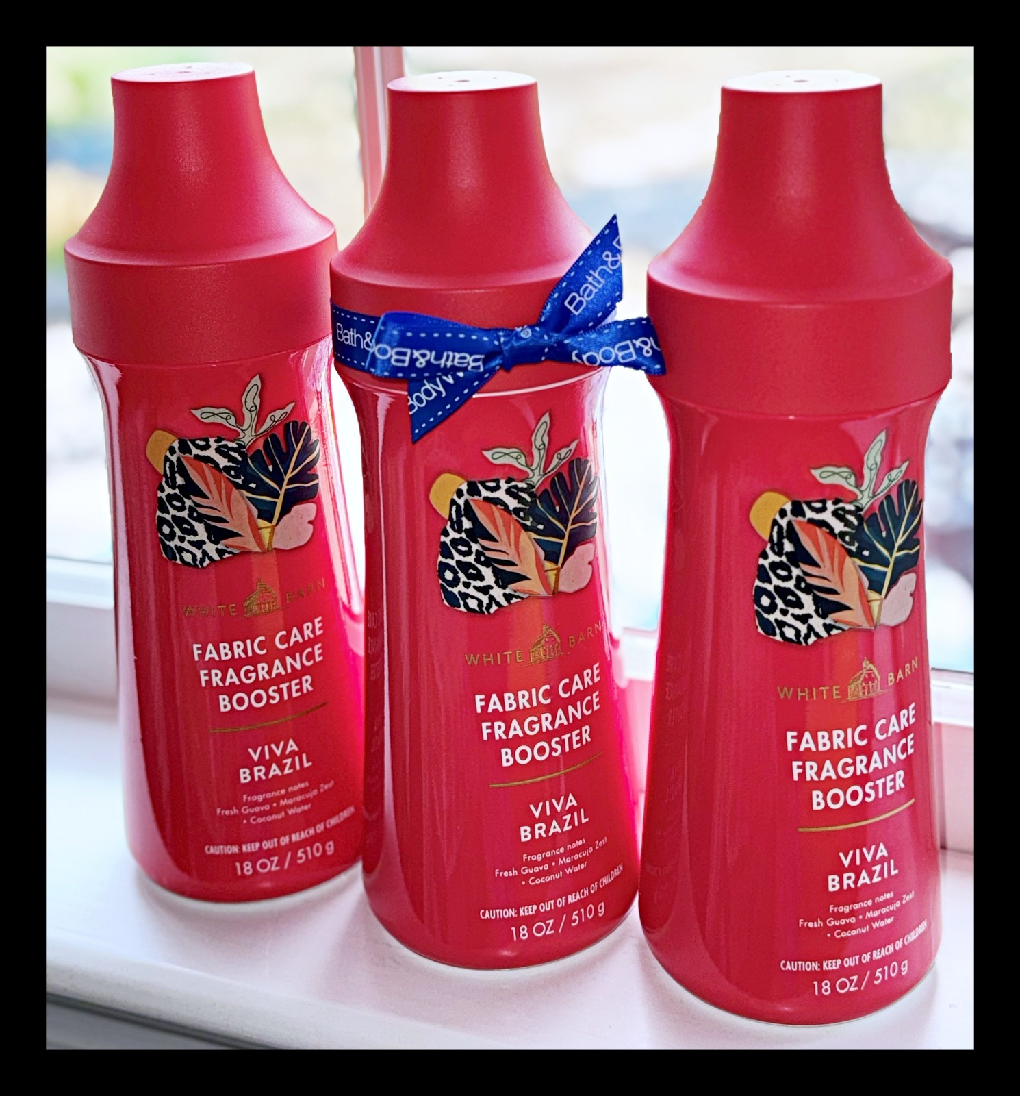 Bath & Body Works 18 oz Fabric Care Fragrance Booster Viva Brazil x3