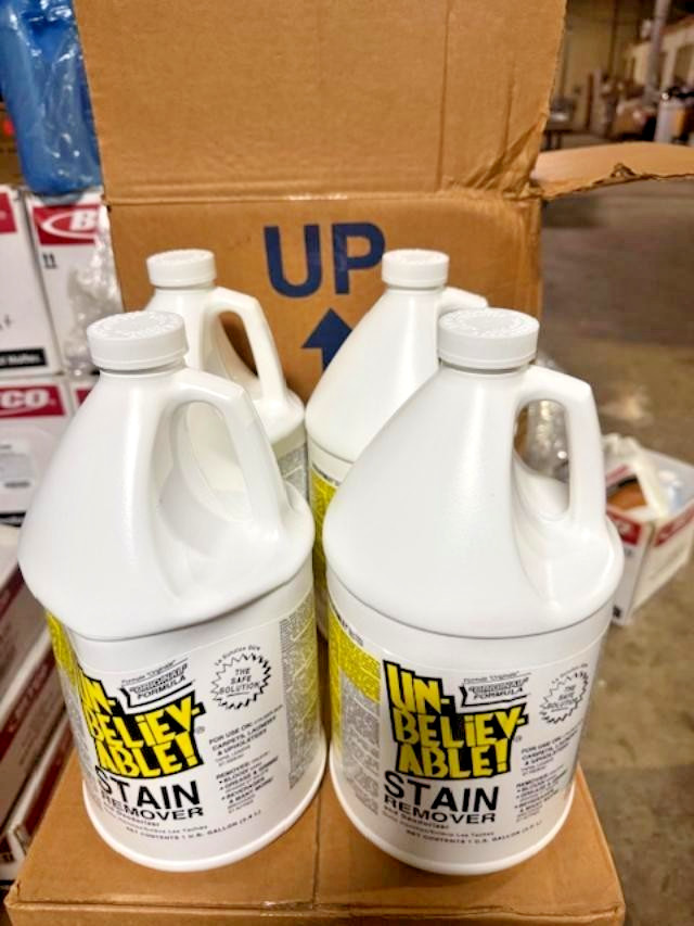LOT OF 4 x 1GAL, CORE UNBELIEVABLE! Stain Remover Deodorizer (Pack of 4X1 GAL)