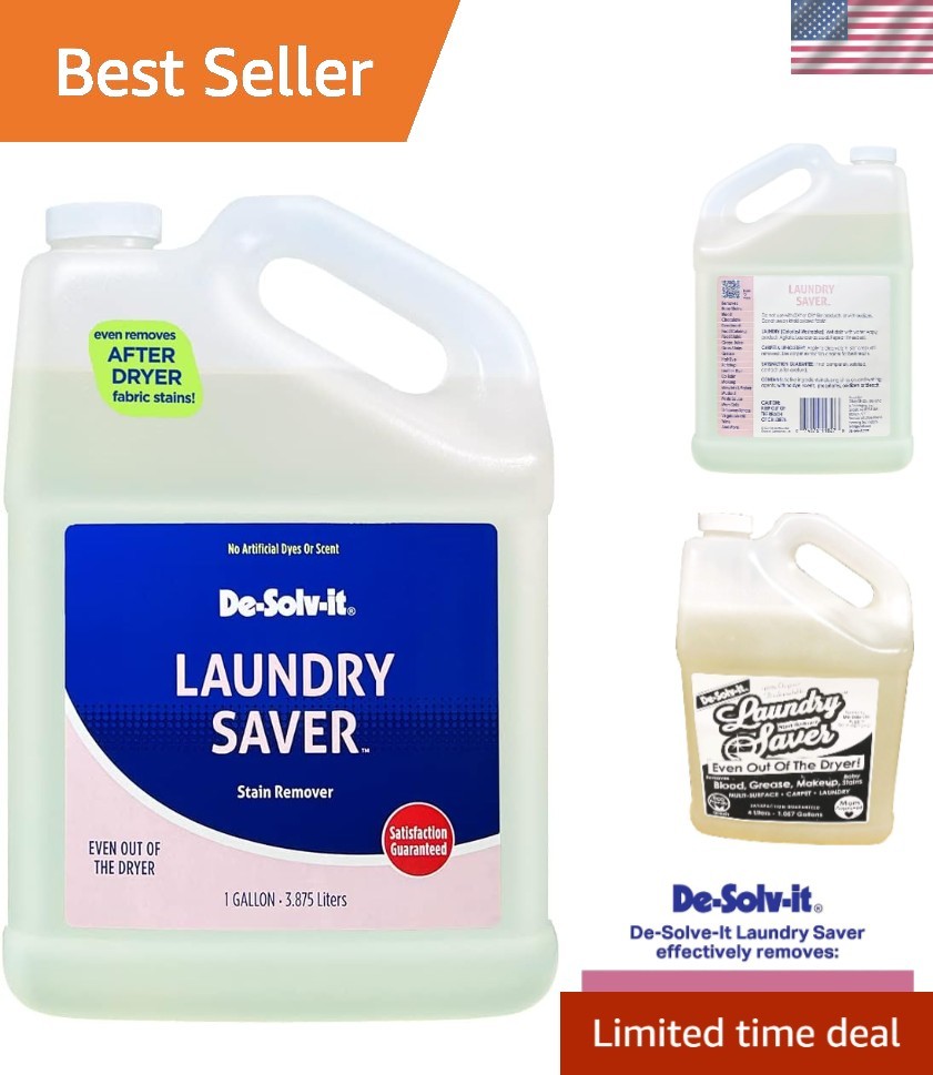 Laundry Saver Stain Remover – 1 Gallon Unscented Biodegradable Liquid Cleaner