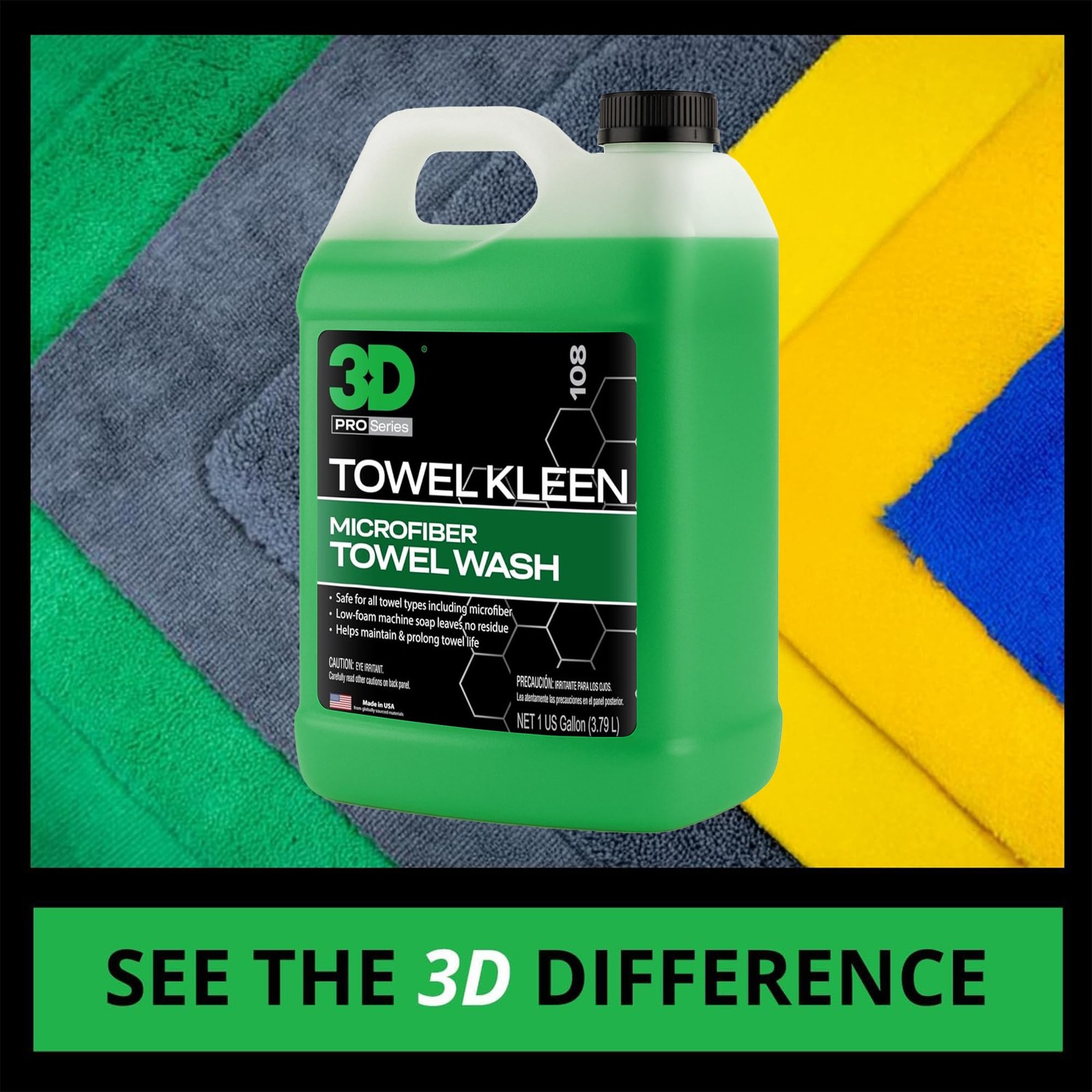 Microfiber Towel Laundry Detergent 128 Fl Oz Effective No Residue Formula