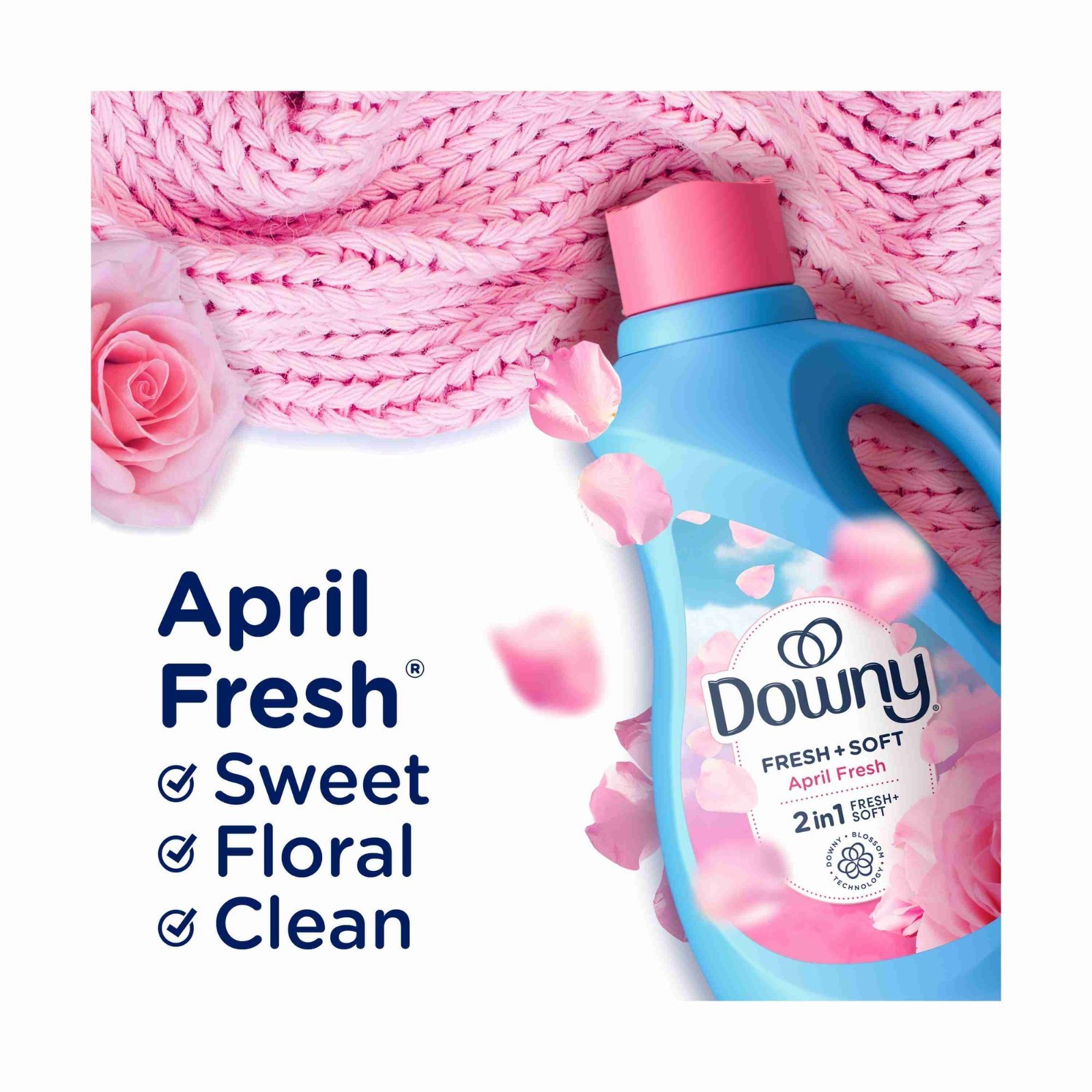 Downy Liquid Fabric Softener, April Fresh Scent, 140 fl oz, 190 Loads, 2 Pack
