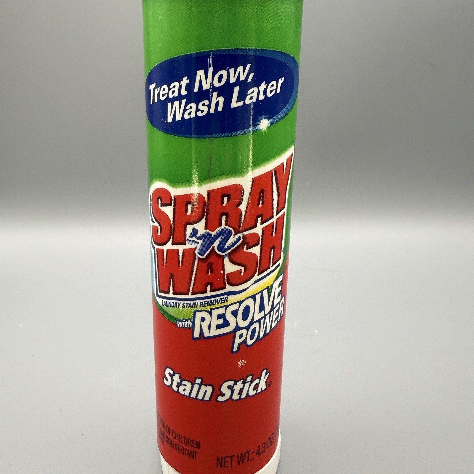 Vtg Spray ‘n Wash Laundry Stain Stick Remover 4.3 oz Stick Approx 50%