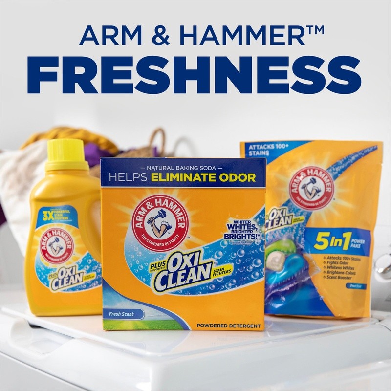 OxiClean Powder Laundry Detergent Fresh Scent 115 Loads Stain Remover HE Safe