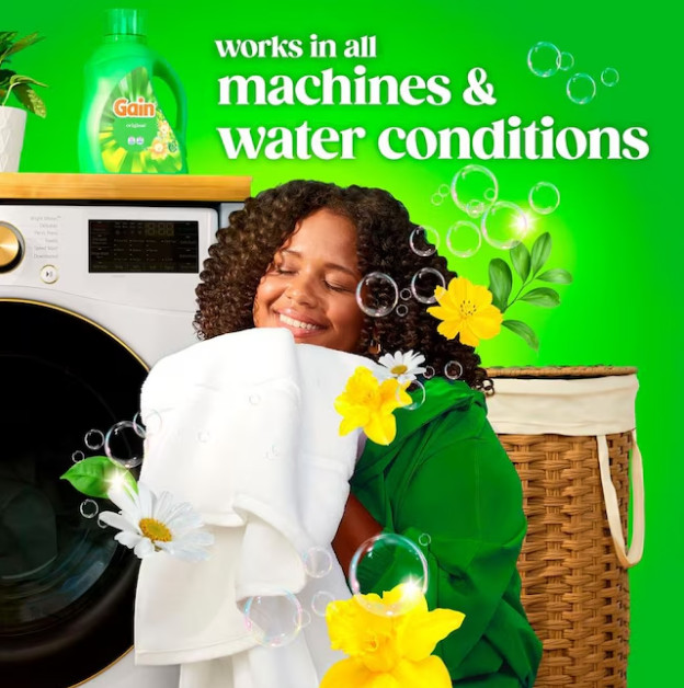 (2 pack)Gain Original Original HE Laundry Detergent 100 Loads 132 -fl oz