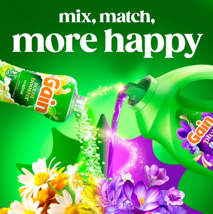 (2 pack)Gain Moonlight Breeze Liquid Laundry Detergent Plus OXI 133 fl oz