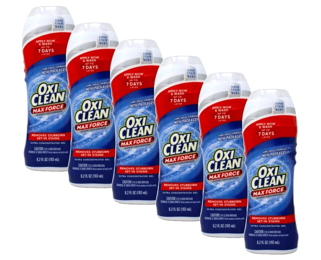 6 Pack Oxiclean Max Force Gel Stick 6.2 Ounce
